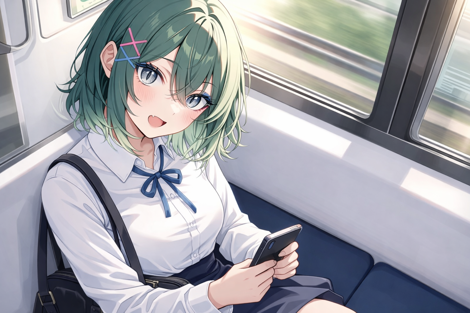 ラン🐾 『朝の通勤電車であなたの隣に座る後輩がひたすら甘えてくる』